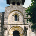 Façade de l'église de Moirax