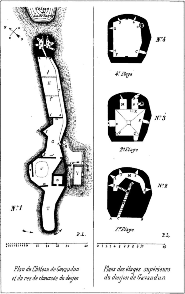 Plan du Château de Gavaudun